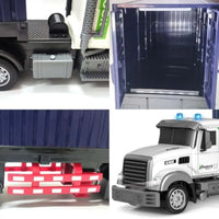 HKM-378003 Remote Control 1:12 Scale Semi Truck with Lights and Music - 9 Channels, Ready-to-Go