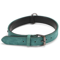HKM-378067 Adjustable Microfiber Leather Anti-Lost Dog Collar with Custom Engraving Options in Various Colors and Patterns