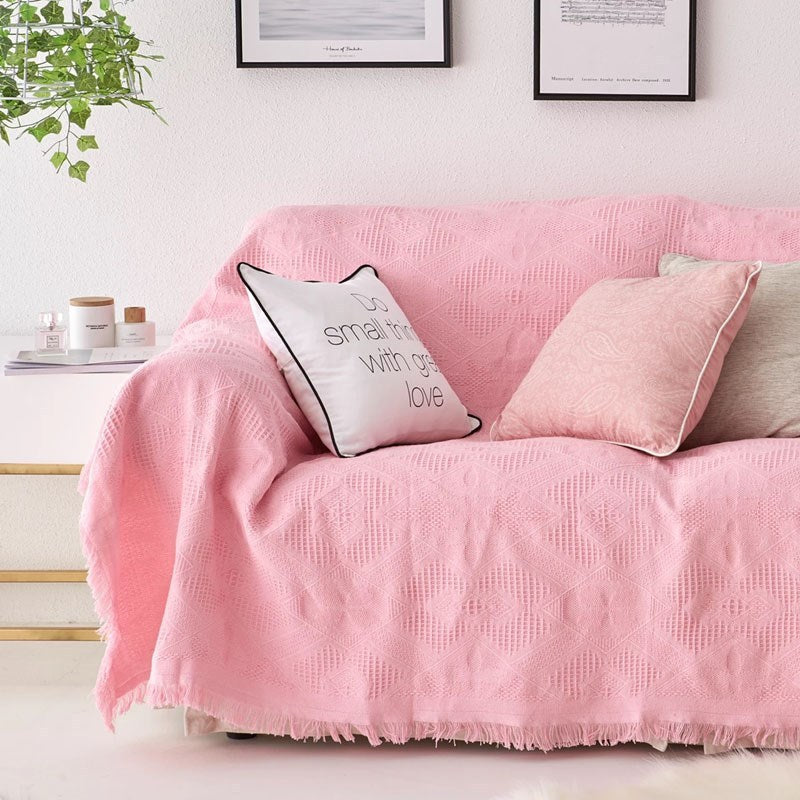 HKM-378195 Linen European Style Sofa Cover in Various Sizes for Living Room Decor