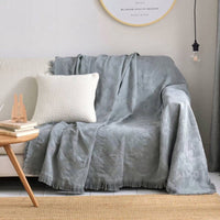 HKM-378195 Linen European Style Sofa Cover in Various Sizes for Living Room Decor