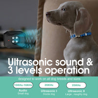 HKM-378195 Portable Ultrasonic Dog Bark Control Device with Adjustable Frequencies and Waterproof Design