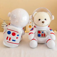 HKM-378195 Space Bear Plush Toy - Astronaut Stuffed Doll for Kids and Adults - Soft Plush Pillow Toy - 30cm