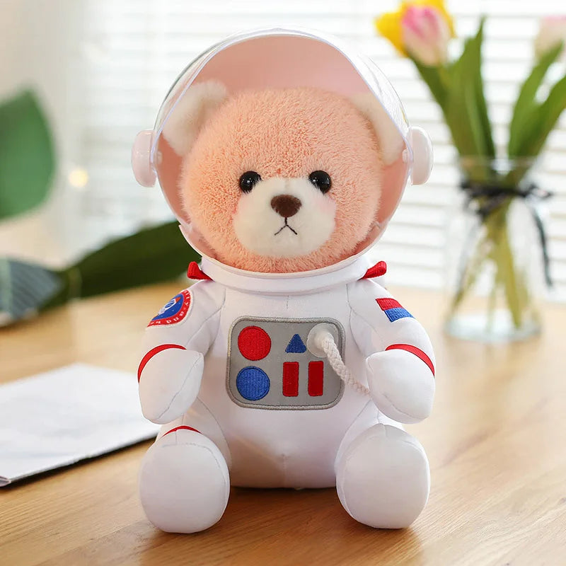 KTX-378195 Space Bear Plush Toy - Astronaut Stuffed Doll for Kids and Adults - Soft Plush Pillow Toy - 30cm