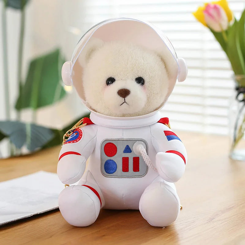 KTX-378195 Space Bear Plush Toy - Astronaut Stuffed Doll for Kids and Adults - Soft Plush Pillow Toy - 30cm