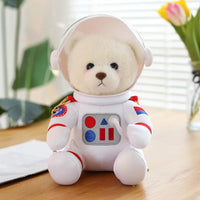HKM-378195 Space Bear Plush Toy - Astronaut Stuffed Doll for Kids and Adults - Soft Plush Pillow Toy - 30cm