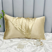 HKM-378323 Double-Sided Ice Silk Pillowcase - Soft Rayon and Polyester Blend, 48x74cm