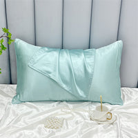 HKM-378323 Double-Sided Ice Silk Pillowcase - Soft Rayon and Polyester Blend, 48x74cm