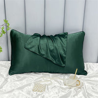 HKM-378323 Double-Sided Ice Silk Pillowcase - Soft Rayon and Polyester Blend, 48x74cm