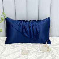 HKM-378323 Double-Sided Ice Silk Pillowcase - Soft Rayon and Polyester Blend, 48x74cm