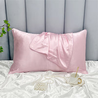 HKM-378323 Double-Sided Ice Silk Pillowcase - Soft Rayon and Polyester Blend, 48x74cm
