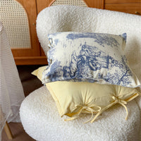 HKM-378579 French Retro Pillowcase for Living Room Decor, Light Luxury Style, 47x45cm