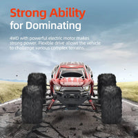 HKM-378771 1/10 Scale Electric 2.4G Remote Control Off-Road Racing Car - 4WD Climbing & Drifting Stunt Vehicle for Ages 14+