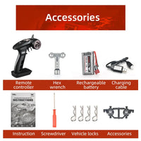 HKM-378771 1/10 Scale Electric 2.4G Remote Control Off-Road Racing Car - 4WD Climbing & Drifting Stunt Vehicle for Ages 14+