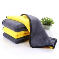 HKM-378771 Thick Coral Fleece Double-Sided Car Cleaning Cloth - Absorbent Rag for Car Wash & Home Use - 30x60cm