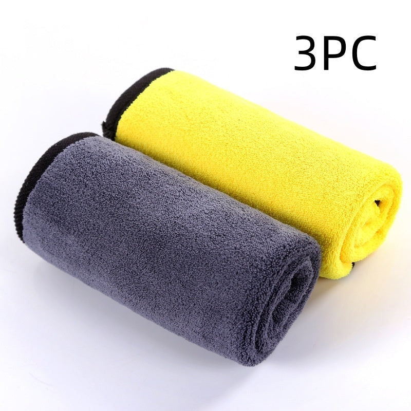 KTX-378771 Thick Coral Fleece Double-Sided Car Cleaning Cloth - Absorbent Rag for Car Wash & Home Use - 30x60cm