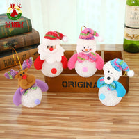 HKM-378963 Luminous Christmas Pendant - Santa Claus, Snowman, Bear, Elk Indoor/Outdoor LED Ornament