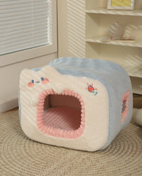 HKM-379155 Cozy Polyester Sponge Cat Nest for Comfort and Warmth
