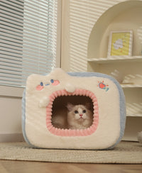 HKM-379155 Cozy Polyester Sponge Cat Nest for Comfort and Warmth