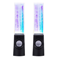 HKM-379219 Mini Water Dancing Speaker with Colorful LED Lights - USB Powered Audio for iPod, MP3, and Computer