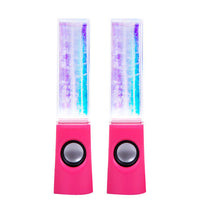 HKM-379219 Mini Water Dancing Speaker with Colorful LED Lights - USB Powered Audio for iPod, MP3, and Computer