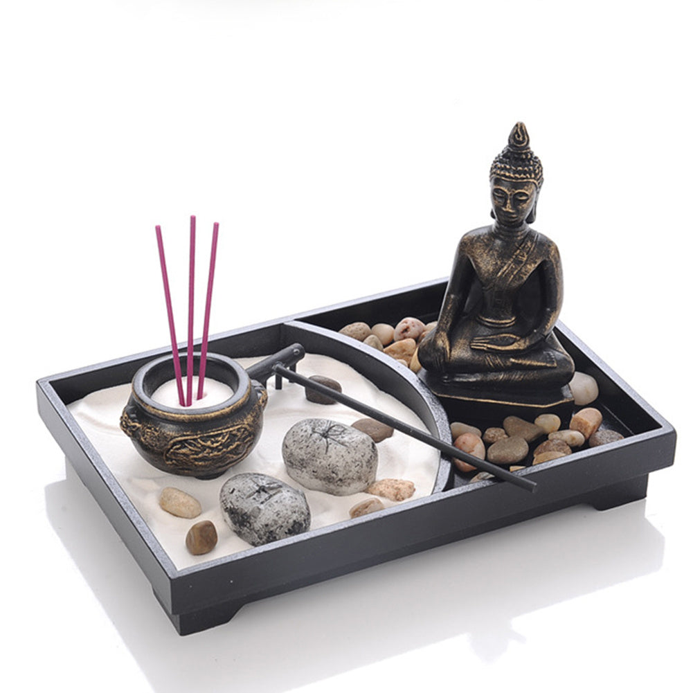 HKM-379347 Serene Wooden Buddha Statue for Tranquil Décor
