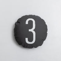 HKM-379411 Cotton Canvas Round Pillow Cushion with PP Cotton Filling - Modern Style in Multiple Colors