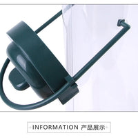 HKM-379603 Hanging Plastic Bird Feeder for Outdoor Gardens - 7.6x23.5 cm Food Dispenser