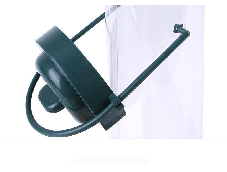 HKM-379603 Hanging Plastic Bird Feeder for Outdoor Gardens - 7.6x23.5 cm Food Dispenser
