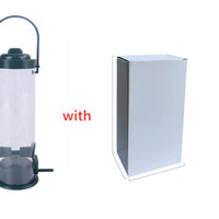 HKM-379603 Hanging Plastic Bird Feeder for Outdoor Gardens - 7.6x23.5 cm Food Dispenser