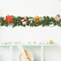 HKM-379795 Christmas Pine Branch Wall Sticker for Home Decoration, PVC, 16*59cm