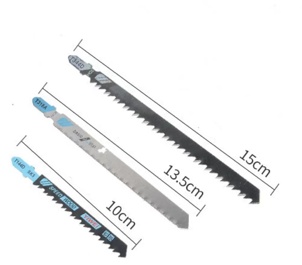 HKM-379859 Compact Electric Reciprocating Saw with 3 Saw Blades for Wood and Metal Cutting