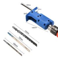 HKM-379859 Compact Electric Reciprocating Saw with 3 Saw Blades for Wood and Metal Cutting