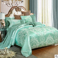 HKM-379987 Luxury European Satin Jacquard Modal Cotton Tencel Bedding Set - Multiple Sizes Available