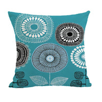 HKM-380051 Geometric Abstract Linen and Cotton Throw Pillow Cover - 45x45cm