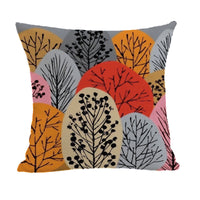 HKM-380051 Geometric Abstract Linen and Cotton Throw Pillow Cover - 45x45cm