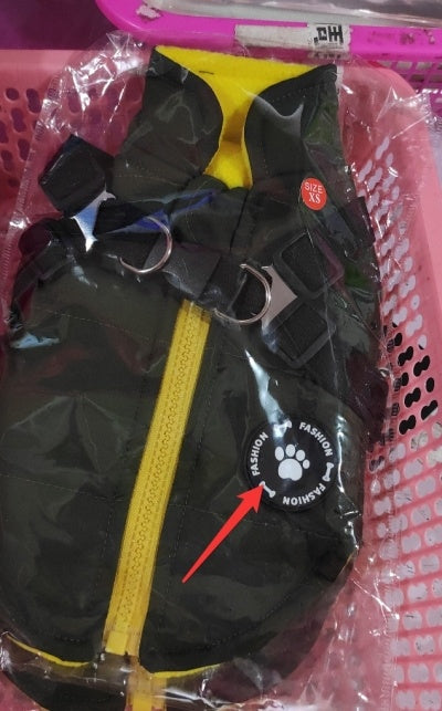 HKM-380179 Cozy Dog Zipper Jacket with Leash Harness for Autumn and Winter Wear