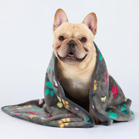 HKM-380307 Pet Blanket for Dogs and Cats, Soft Warm Cloth Pad with Confetti Bone Design, Multiple Sizes Available