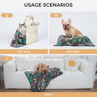 HKM-380307 Pet Blanket for Dogs and Cats, Soft Warm Cloth Pad with Confetti Bone Design, Multiple Sizes Available