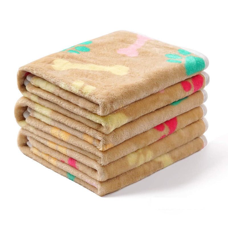 HKM-380307 Pet Blanket for Dogs and Cats, Soft Warm Cloth Pad with Confetti Bone Design, Multiple Sizes Available