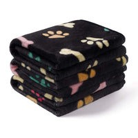 HKM-380307 Pet Blanket for Dogs and Cats, Soft Warm Cloth Pad with Confetti Bone Design, Multiple Sizes Available