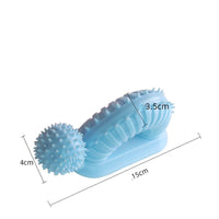 HKM-380307 Pet Molar Teeth Cleaning Stick Toy – Bite-Resistant TPR Material in Blue, Pink, Green