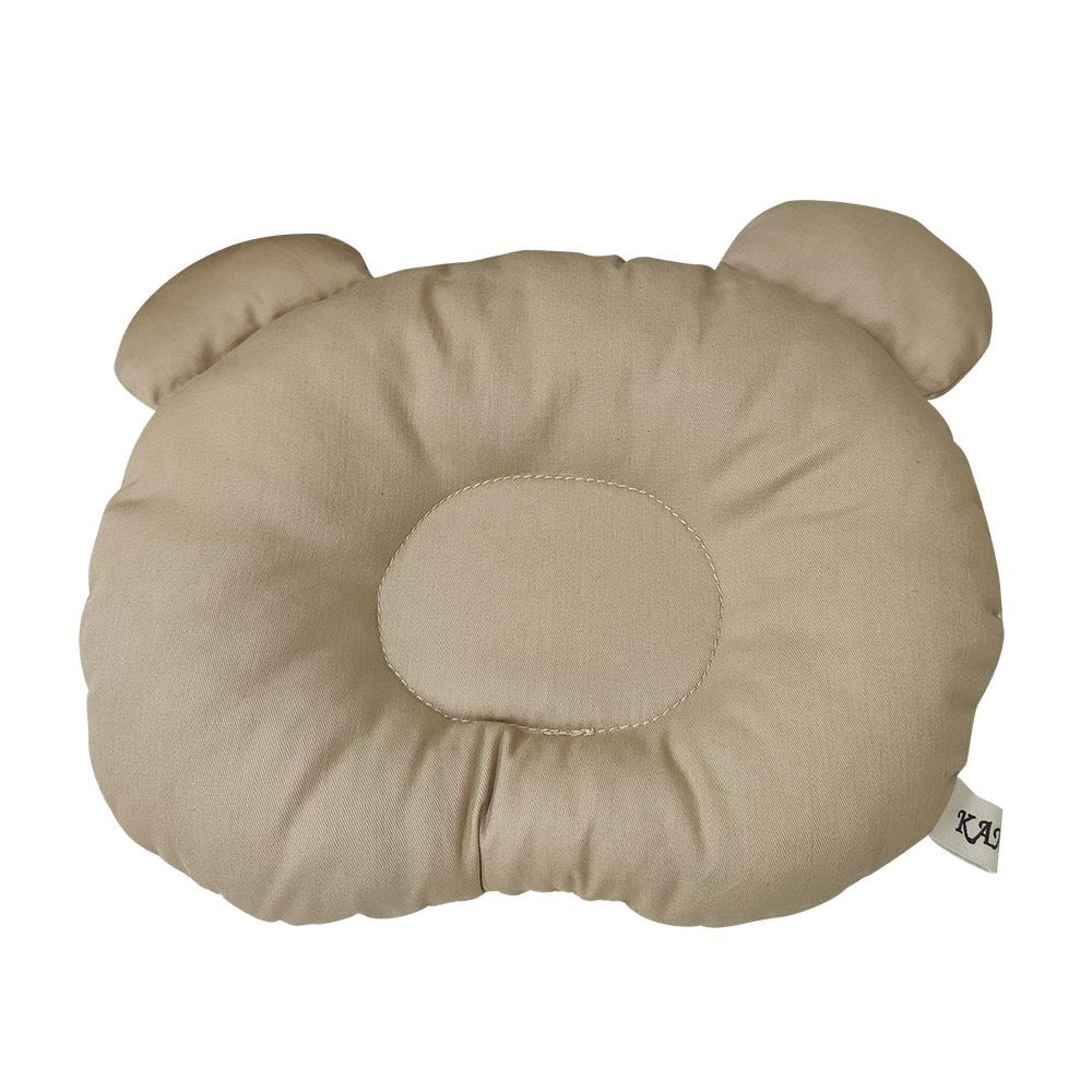 HKM-380499 Baby Bear Ear Pillow for Infants – Breathable Cotton Headrest for Correct Head Shape