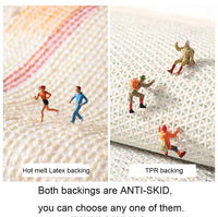 HKM-380499 Fast-Drying Microfiber Bath Mat with Non-Slip TPR Bottom - Available in Multiple Sizes