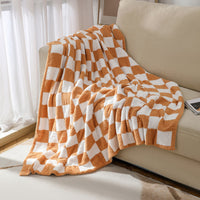 HKM-380499 Geometric Pattern Thin Air Conditioning Blanket for All Seasons - 127 x 152 CM