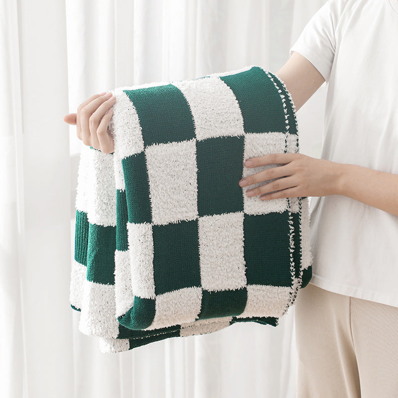 HKM-380499 Geometric Pattern Thin Air Conditioning Blanket for All Seasons - 127 x 152 CM