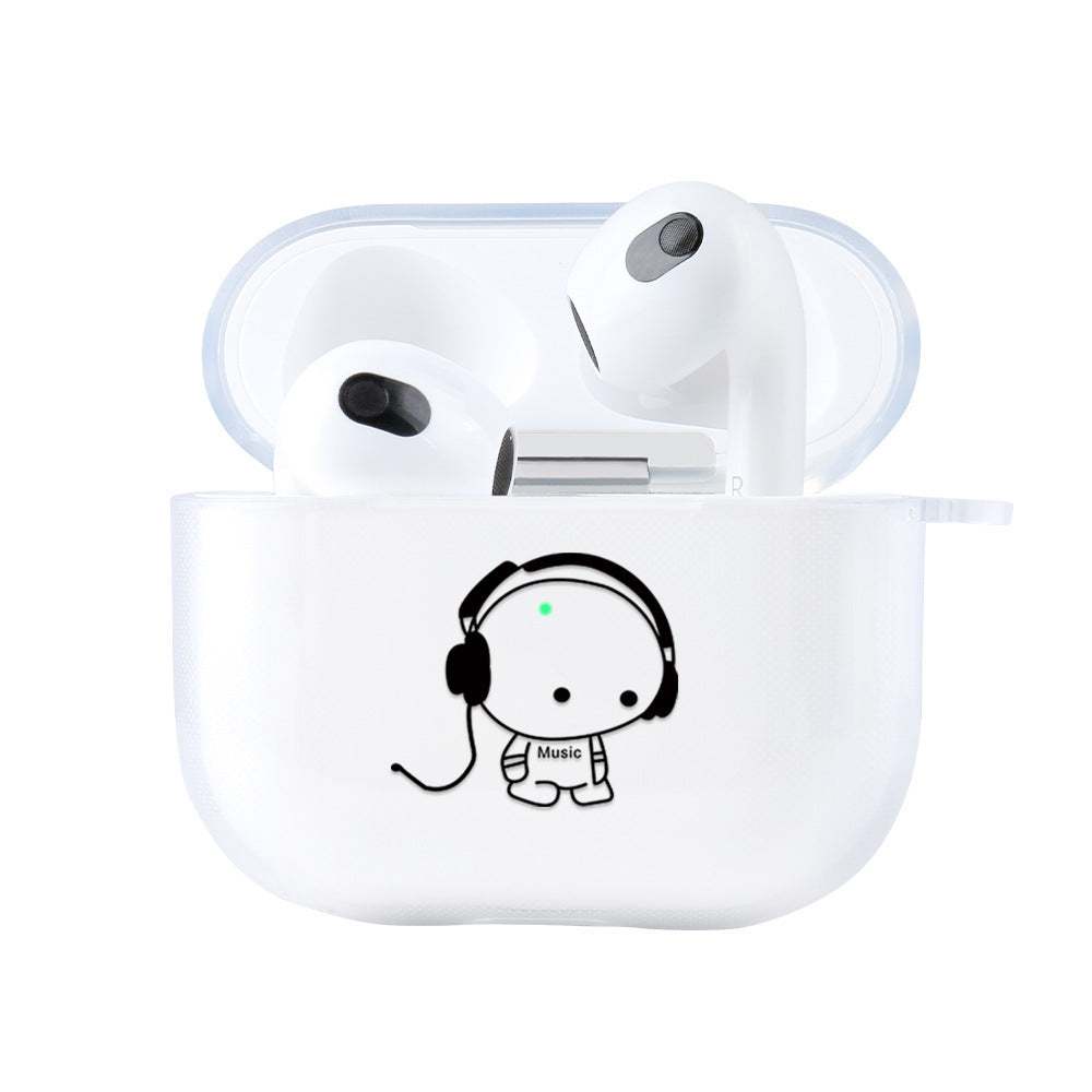 HKM-380563 Creative Animal-Themed TPU Headphone Case for AirPods 3rd Generation