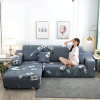 HKM-380563 Universal European-Style Stretch Sofa Cover for Modular Sofas, All-Season, Cartoon/Anime Patterns, Polyester Fiber