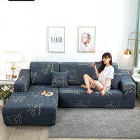 HKM-380563 Universal European-Style Stretch Sofa Cover for Modular Sofas, All-Season, Cartoon/Anime Patterns, Polyester Fiber