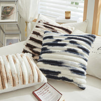 HKM-380627 Geometric Striped Square Pillow Cover - Tie-Dyed in Multiple Colors, 45x45cm