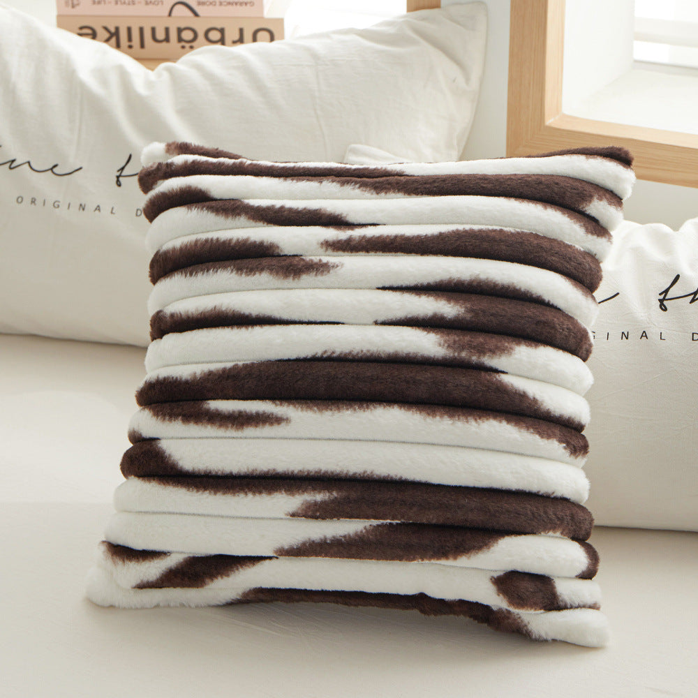 HKM-380627 Geometric Striped Square Pillow Cover - Tie-Dyed in Multiple Colors, 45x45cm